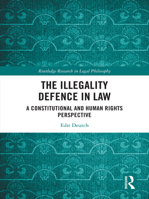 cover image of The Illegality Defence in Law